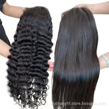 Unprocessed 10A Malaysian Virgin Cuticle Aligned Human Hair Body Wave Full Lace Frontal Wig Transparent HD Swiss Lace Front Wig